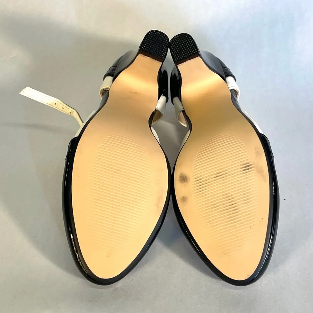 Gatsby II T-Strap Vintage Heels - Black and White - Picture 11 of 16